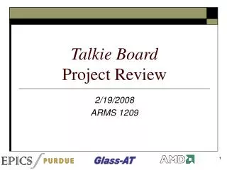 Talkie Board Project Review