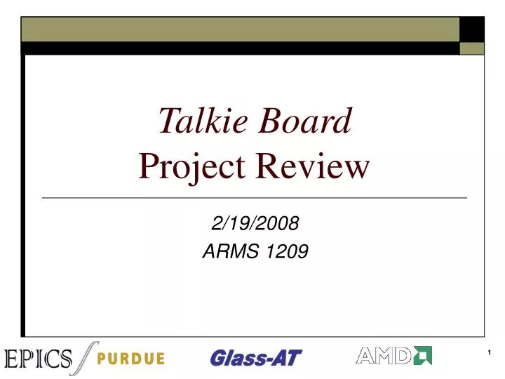 talkie board project review