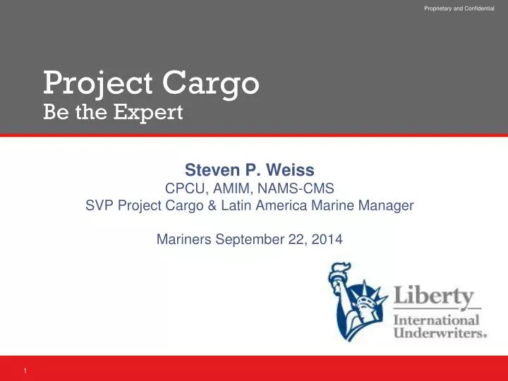 project cargo be the expert