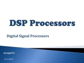 DSP Processors