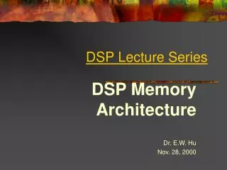 DSP Lecture Series