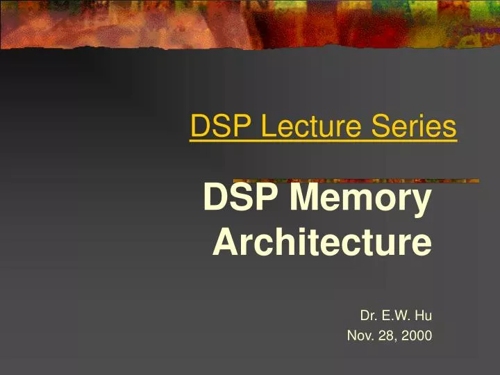 dsp lecture series