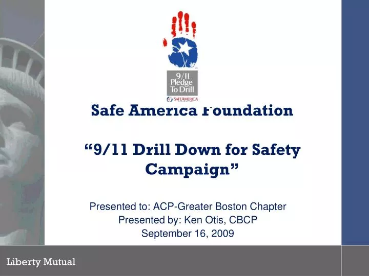 safe america foundation 9 11 drill down for safety campaign