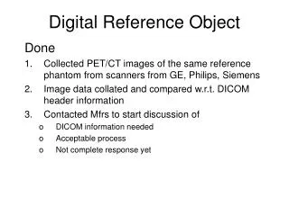 Digital Reference Object