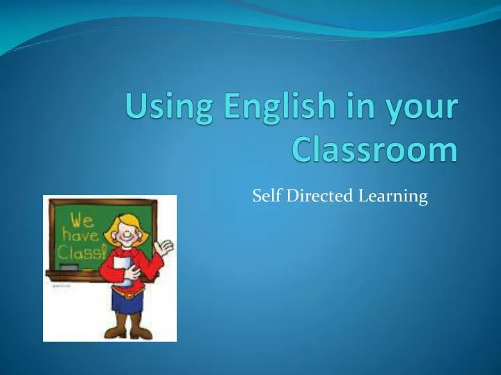 using english in your classroom
