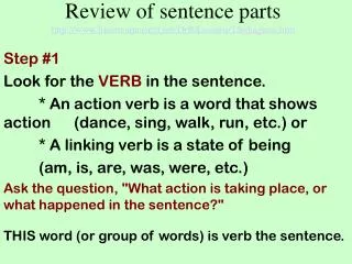 Review of sentence parts lifestreamcenter/DrB/Lessons/TS/diagram.htm