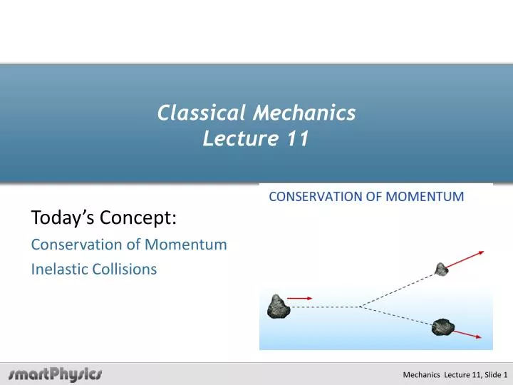 classical mechanics lecture 11