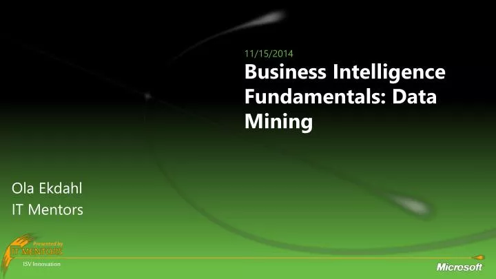 business intelligence fundamentals data mining