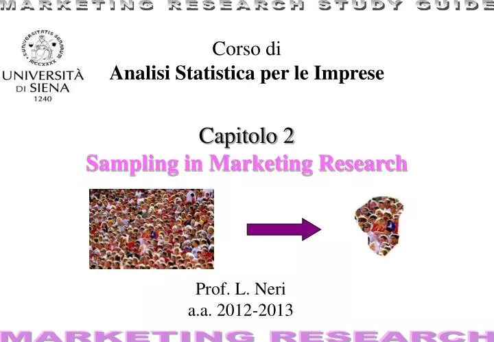 capitolo 2 sampling in marketing research