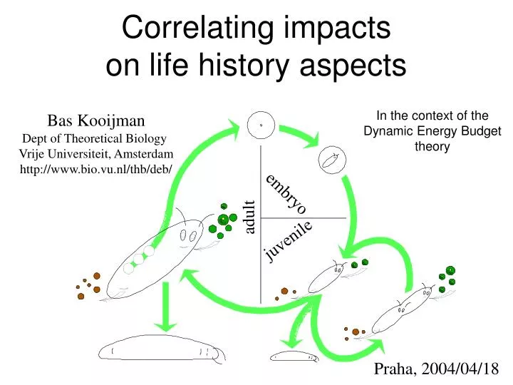 correlating impacts on life history aspects