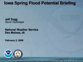 Iowa Spring Flood Potential Briefing