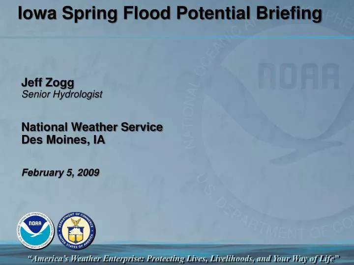 iowa spring flood potential briefing