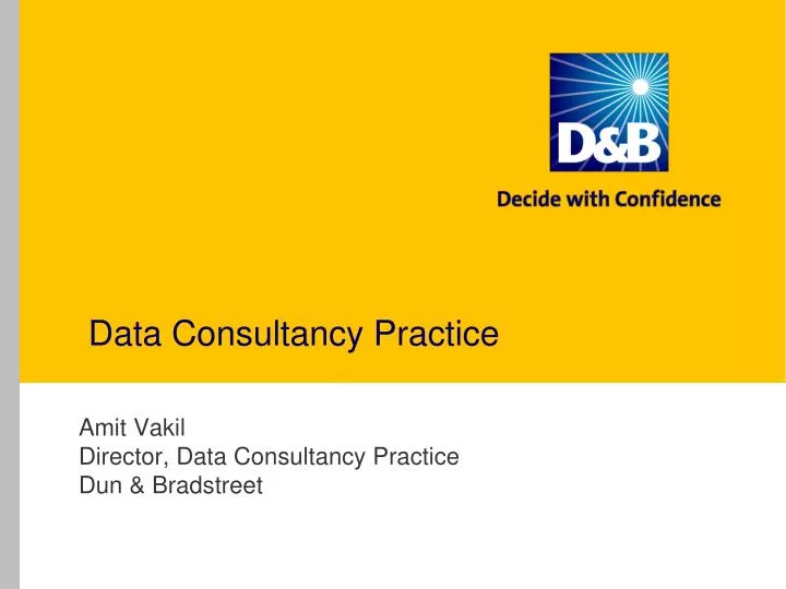 data consultancy practice