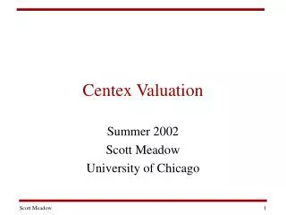 Centex Valuation