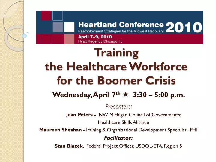 training the healthcare workforce for the boomer crisis