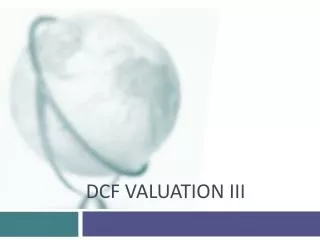 DCF Valuation III