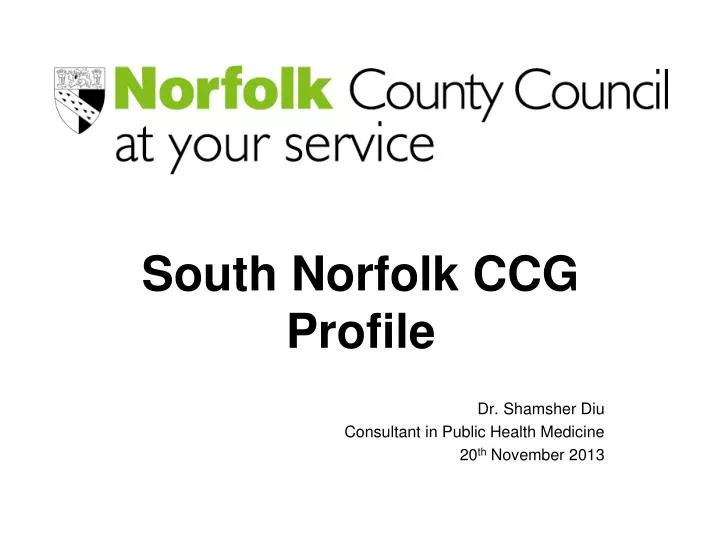 south norfolk ccg profile