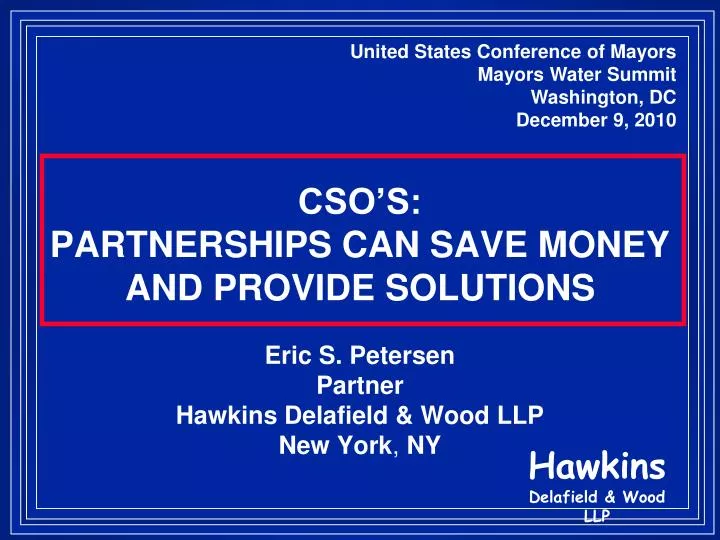 cso s partnerships can save money and provide solutions