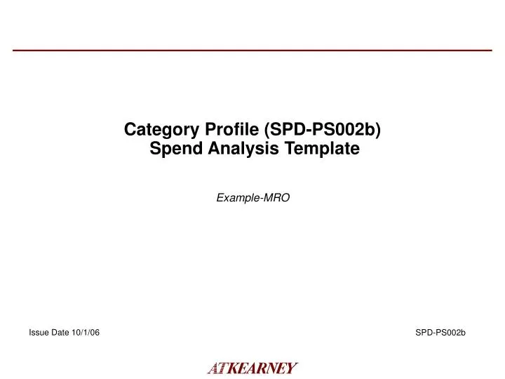category profile spd ps002b spend analysis template