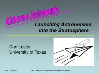 Airborne Astronomy