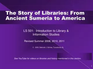 The Story of Libraries: From Ancient Sumeria to America