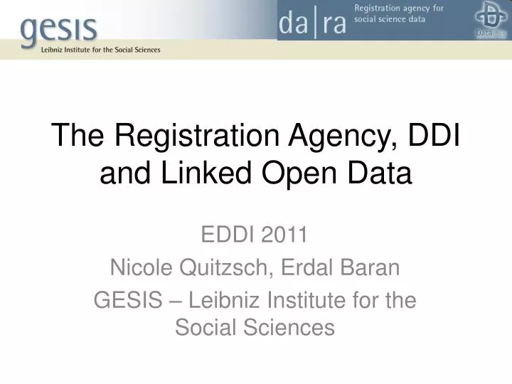 the registration agency ddi and linked open data
