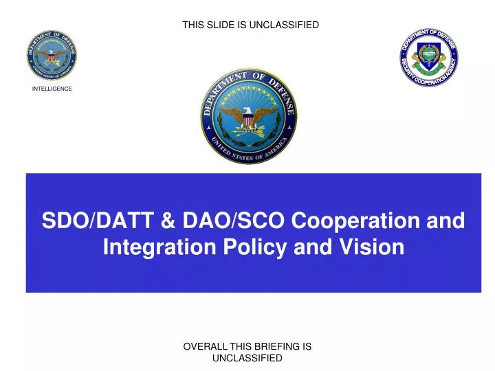 sdo datt dao sco cooperation and integration policy and vision