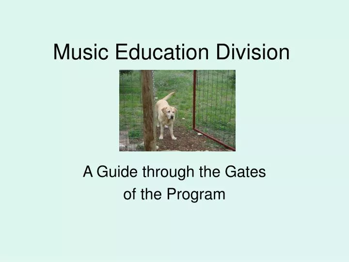 music education division