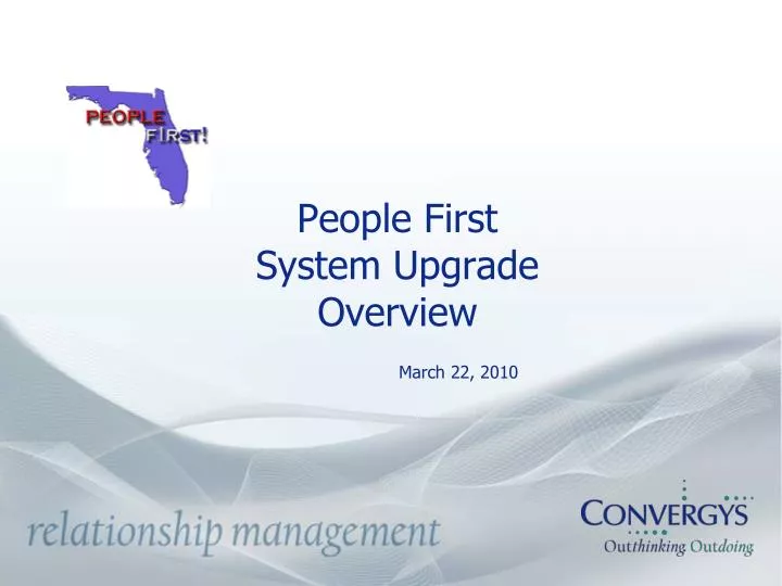 people first system upgrade overview