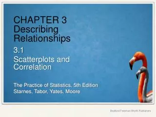 CHAPTER 3 Describing Relationships