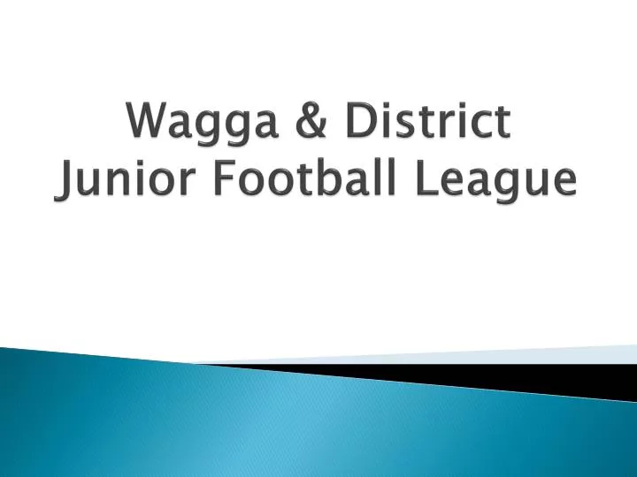 wagga district junior football league