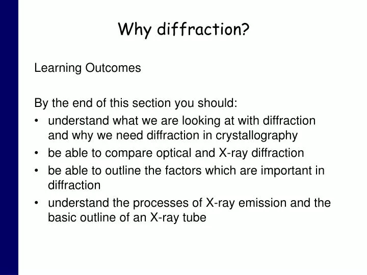 why diffraction