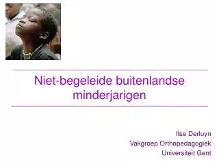 niet begeleide buitenlandse minderjarigen