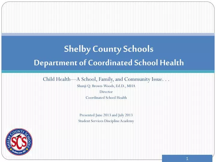 shelby county schools department of coordinated school health