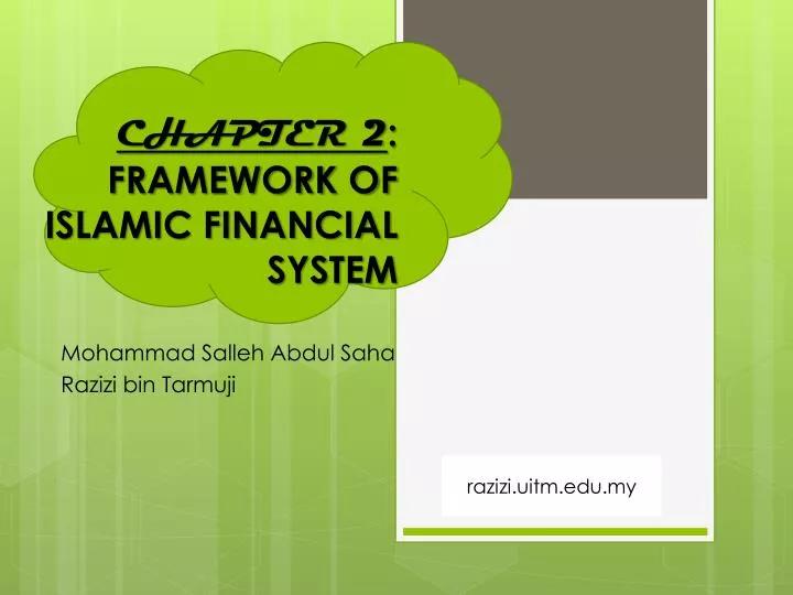 chapter 2 framework of islamic financial system