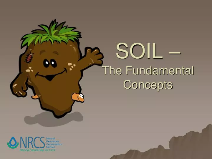 soil the fundamental concepts