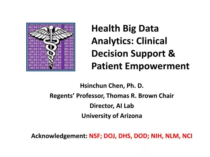 health big data analytics clinical decision support patient empowerment
