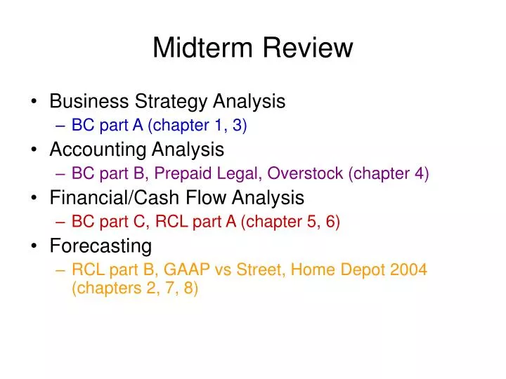 midterm review