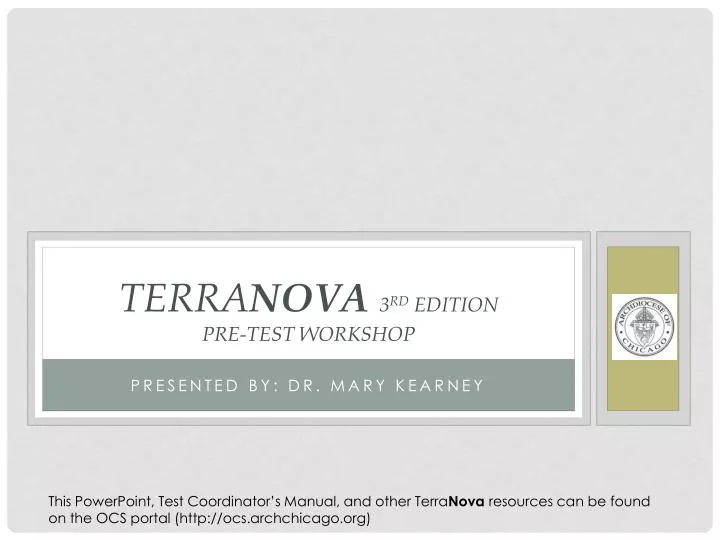 terra nova 3 rd edition pre test workshop