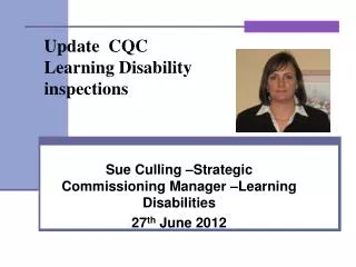 Update CQC Learning Disability inspections
