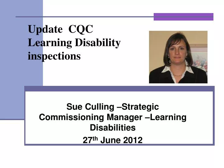 update cqc learning disability inspections