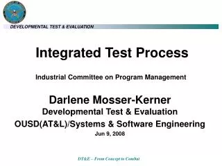 Integrated Test Process