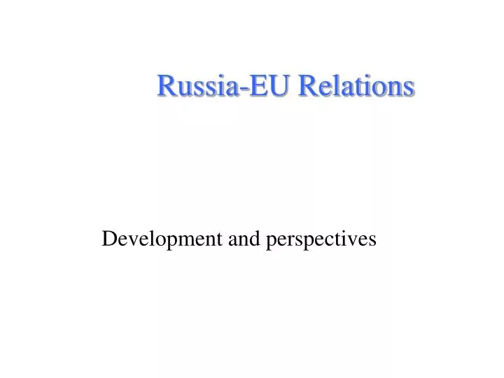 russia eu relations