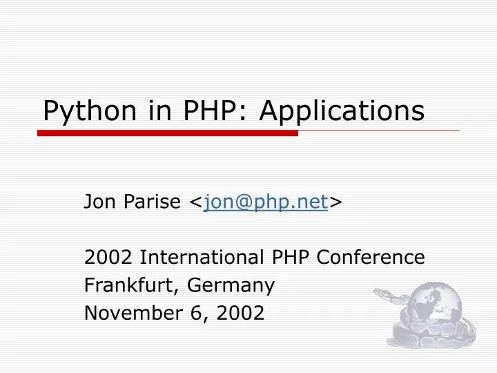 python in php applications