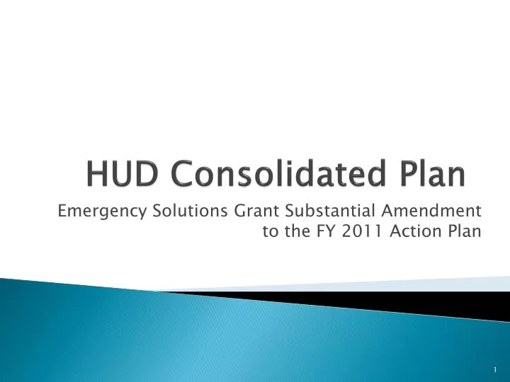 hud consolidated plan