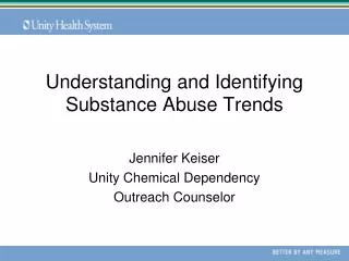 Understanding and Identifying Substance Abuse Trends