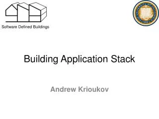 Building Application Stack