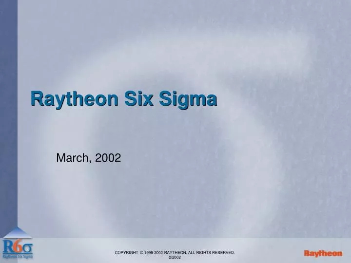 raytheon six sigma