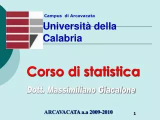 universit della calabria