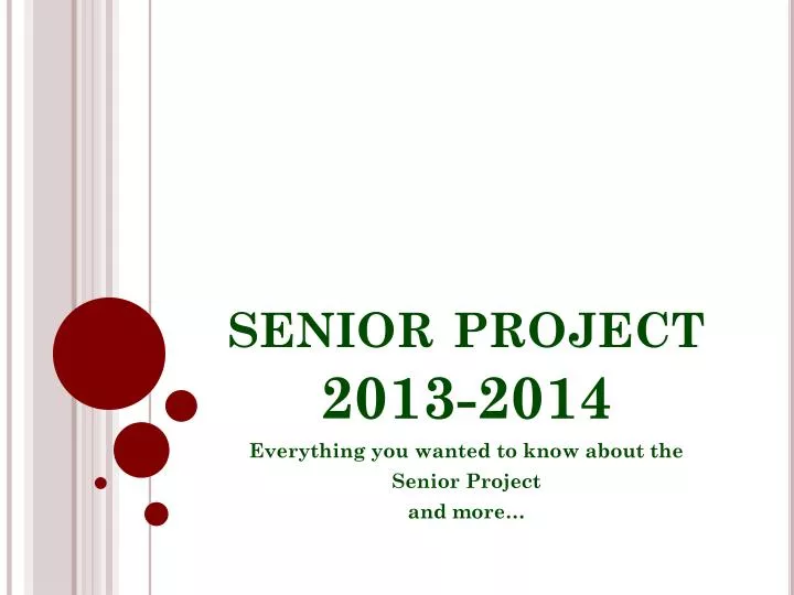 senior project 2013 2014